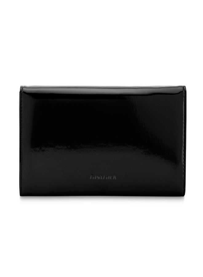 Fastrack Women Faux Leather Casual Chic Wallet,Black - Image 4